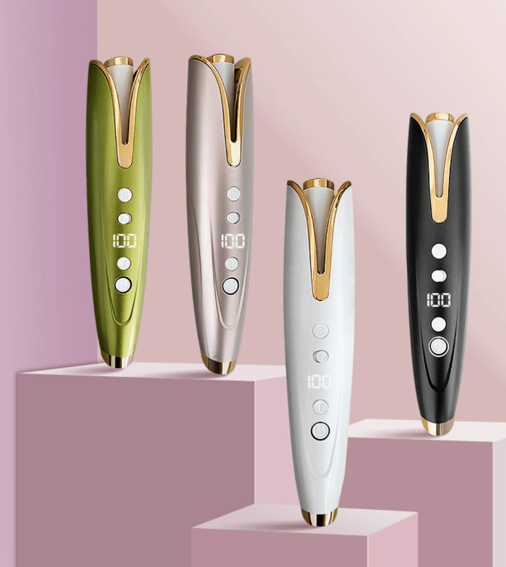 Automatic Rotating Curling Iron 1 - Inch Easy Beach Waves Hair Curler - HK Spot