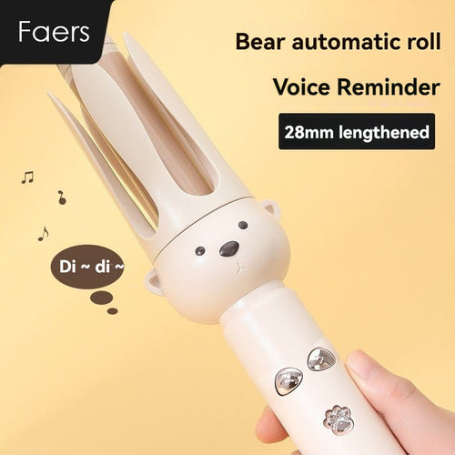 Automatic Rotating Curling Iron – CurlPro 1-Inch Beach Waves, 500M Ionic, Ceramic, Dual Voltage - HK Spot