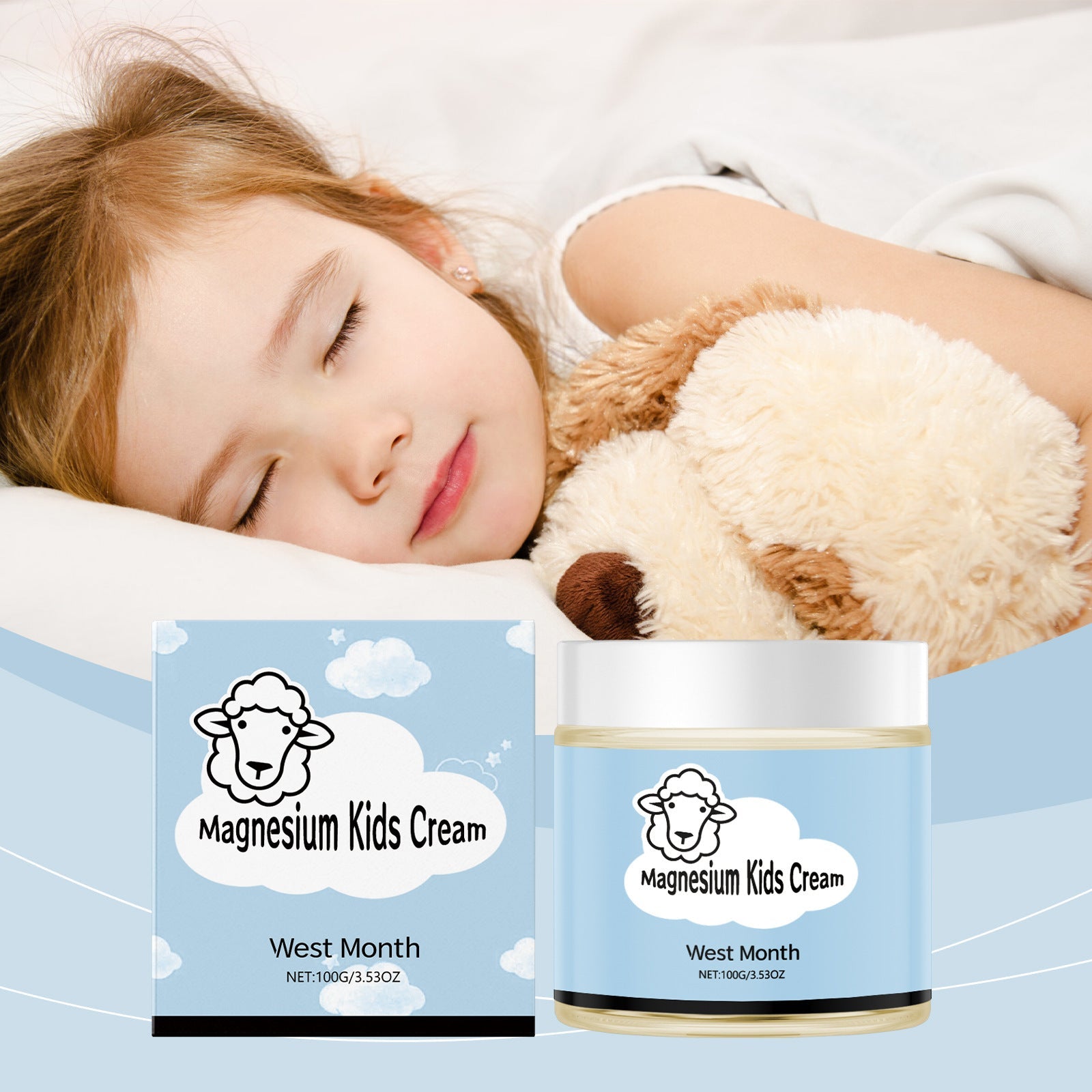 Children’s Magnesium Sleep Lotion – Gentle Topical Cream for Calm & Restful Bedtime - HK Spot