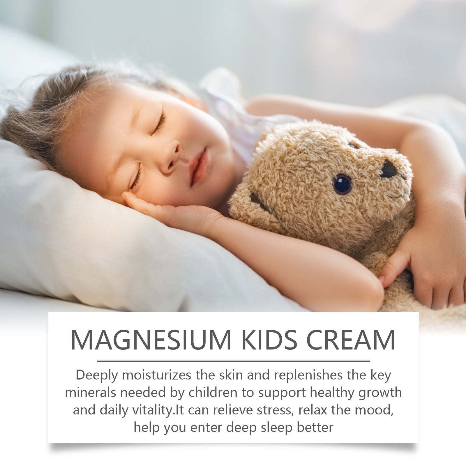 Children’s Magnesium Sleep Lotion – Gentle Topical Cream for Calm & Restful Bedtime - HK Spot