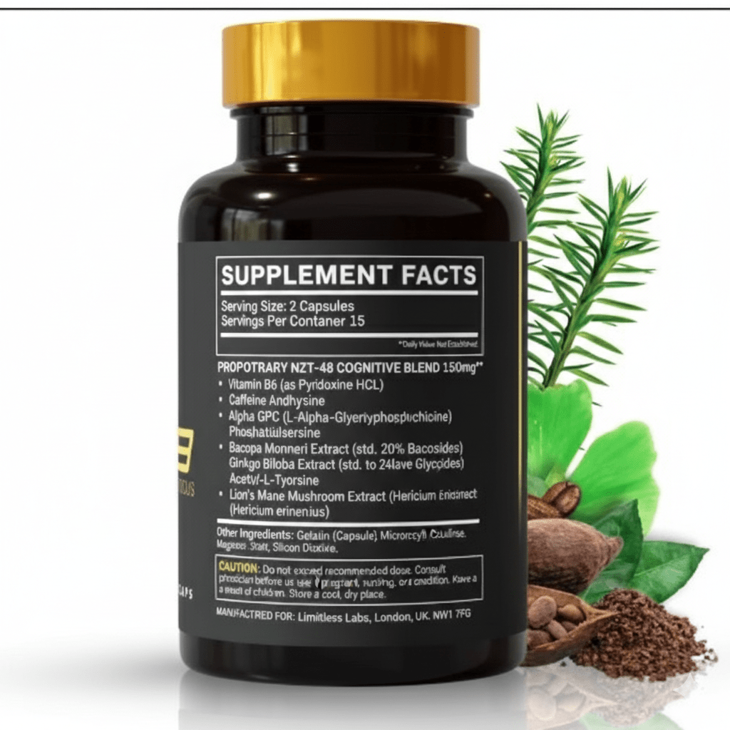 Cognitive Focus & Memory Support Nootropic Supplement – 30 Capsules - HK Spot