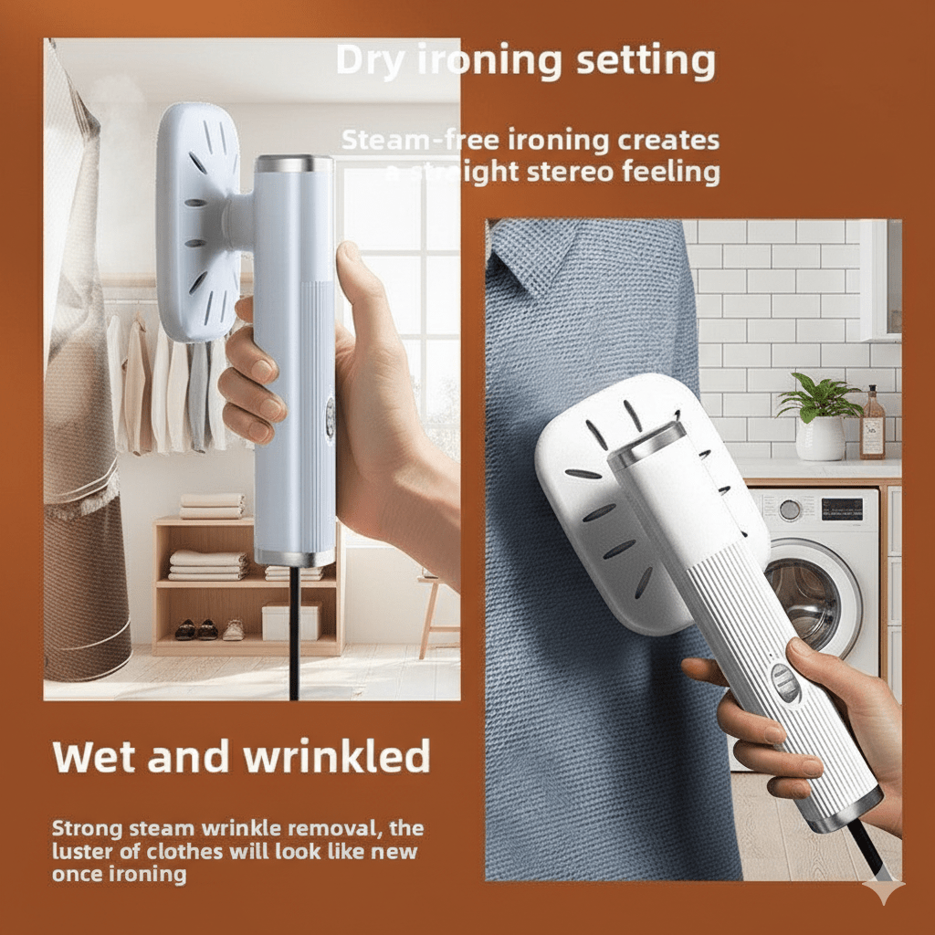G5 2‑in‑1 Handheld Garment Steamer & Iron – 1200W Portable Wrinkle Remover - HK Spot
